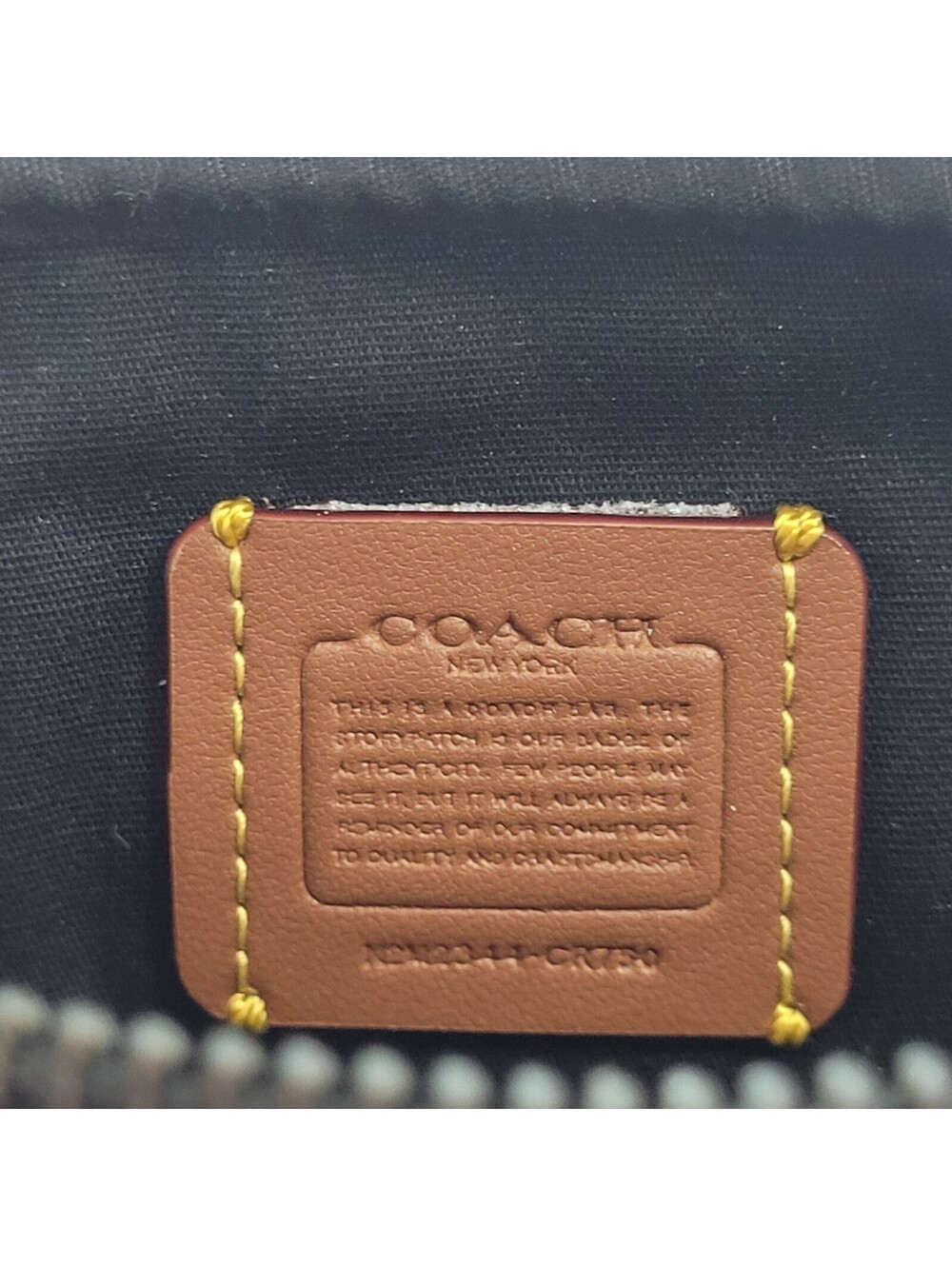 Coach Signature Charter Belt Bag Fanny Pack Set Black Charcoal 2 Pouch Leather - Picture 9 of 13